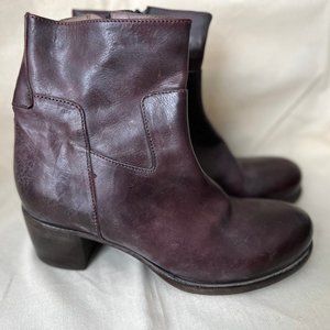 MOMA Dark Burgundy Retro Ankle Boot 40